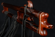 Macassar Ebony Native American Flute, Minor, Mid F#-4, #E18La